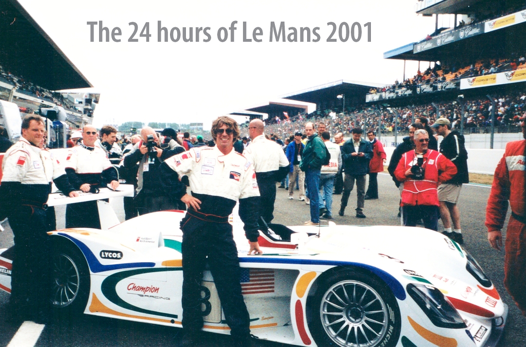 Bill Braucksick crewing for the Champion Audi team at the 24 hours of LeMans in 2001. (Bill Braucksick collection)